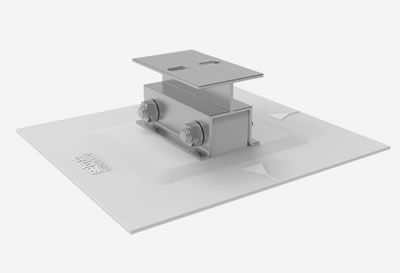 CAPTEC Zero-hole  PVC/TPO roofing solar panel mount